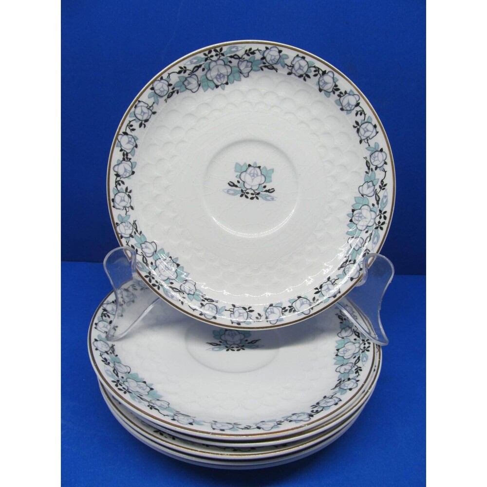 Johnson Brothers Rosalind Set Of Six 5 3/4" Saucer Plates Discontinued  GUC READ